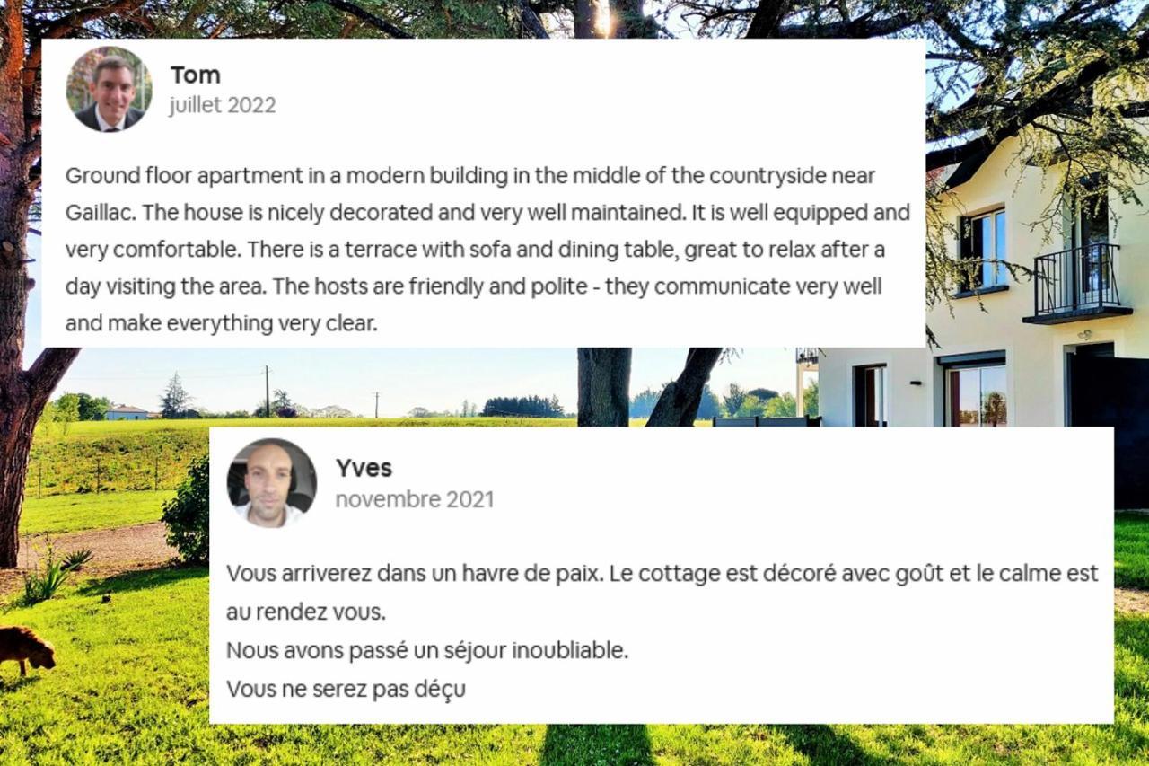 Le Cottage Duo Vigne Rouge Sauna Gaillac Entre Albi-Toulouse & Les Cottages Du Tarn Brens  Exterior photo